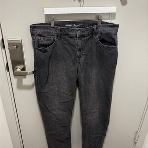 Old Navy Women's Dark Gray Straight Leg Jeans